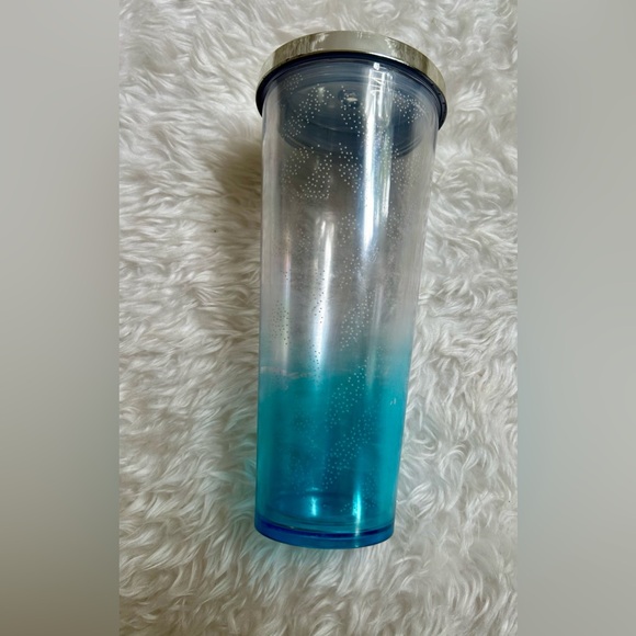 STARBUCKS 2014 24 OZ BLUE OMBRÉ DRINK CUP - Picture 4 of 6